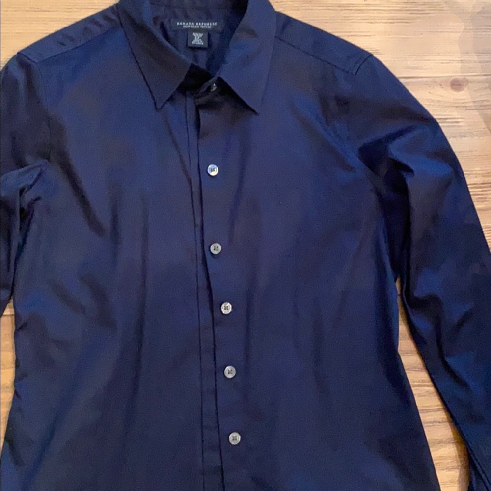Banana Republic Navy button down shirt